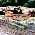 Barbed Bull Cuff - Cuff Bracelet - Copper or Stainless Steel