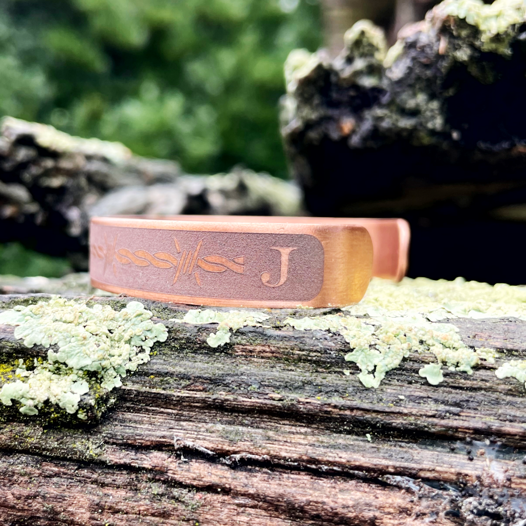 Inverted Barbed Wire/Barbed Bull - Copper Cuff