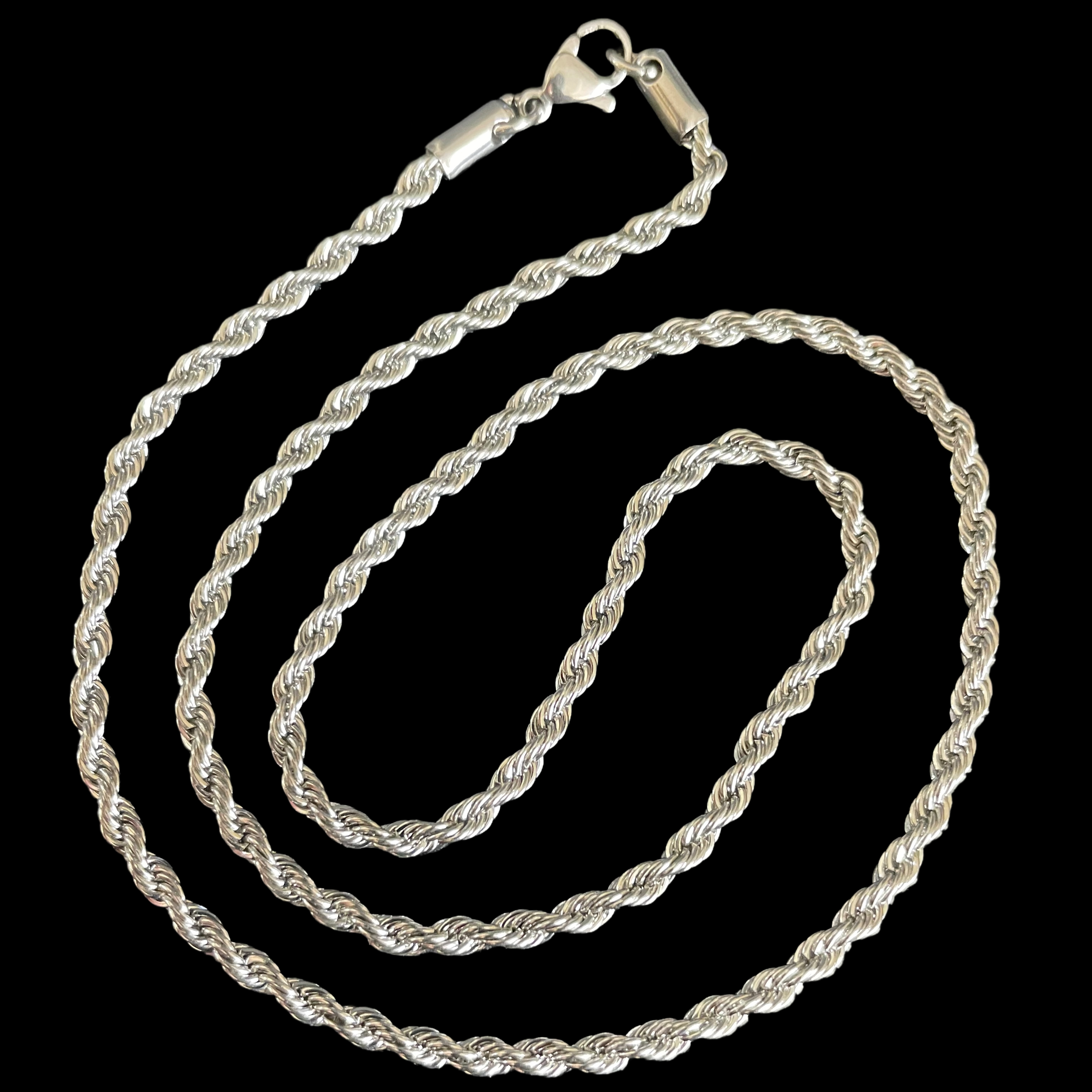 Rope Chain Necklace - Stainless Steel